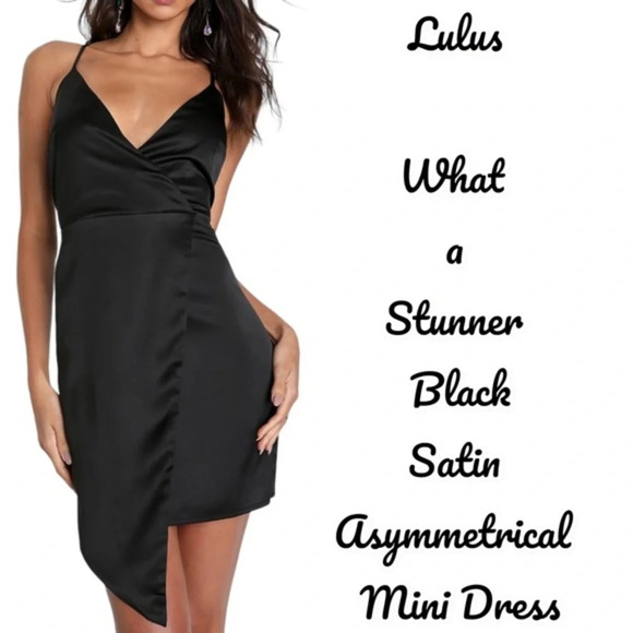 Lulus black mini dress size S 
What a Stunner - Picture 1 of 9